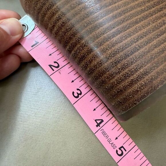 UGG Boots Womens Pixley Brown Leather Shoes Block Heels High Zip Up Ankle Sz 11 - Picture 9 of 9